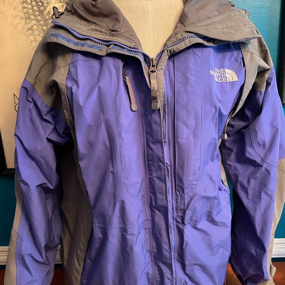 The North Face Women's Vintage Summit Series purple shell.